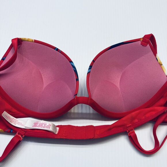 Alex Lee Aillon X Victoria's‎ Secret PINK Wear Everywhere Super Push-Up Bra 32A - Picture 9 of 11